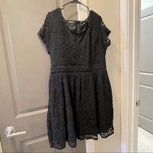 Black lace dress!